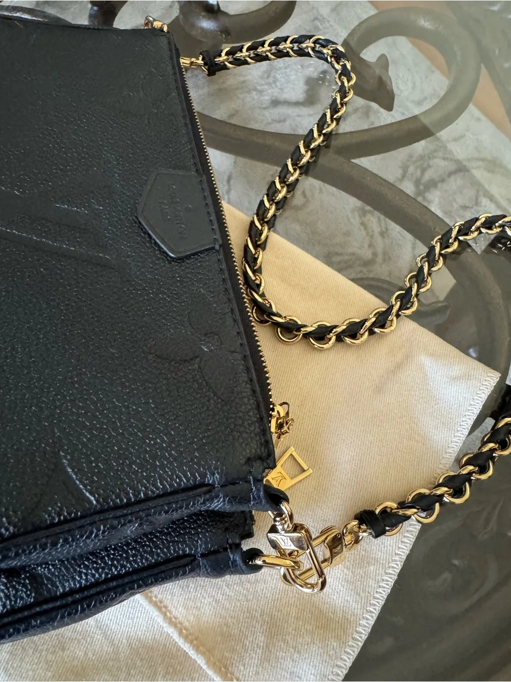Louis Vuitton sleek black